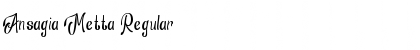 Download Ansagia Metta Regular Font Title Preview