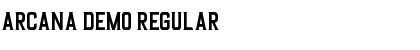 Download Arcana DEMO Regular Font Title Preview