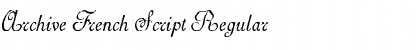 Download Archive French Script Regular Font Title Preview