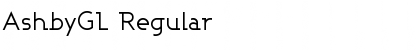 Download AshbyGL Regular Font Title Preview