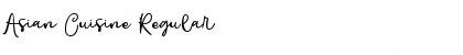 Download Asian Cuisine Regular Font Title Preview