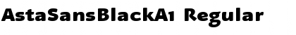 Download AstaSansBlackA1 Regular Font Title Preview