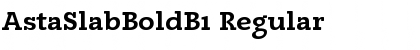 Download AstaSlabBoldB1 Regular Font Title Preview