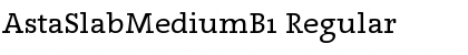 Download AstaSlabMediumB1 Regular Font Title Preview