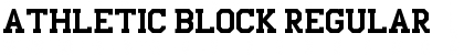 Download Athletic-Block Regular Font Title Preview