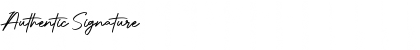 Download Authentic Signature Font Title Preview