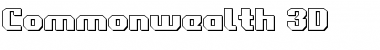 Download Commonwealth 3D 3D Font Title Preview