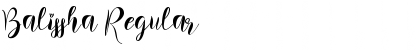 Download Balissha Regular Font Title Preview