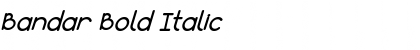 Download Bandar Bold Italic Font Title Preview