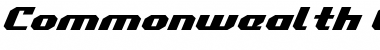 Download Commonwealth Expanded Italic Expanded Italic Font Title Preview