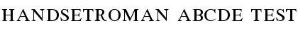 Download HandsetRoman_ABCDE_test Regular Font Title Preview