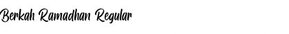 Download Berkah Ramadhan Regular Font Title Preview