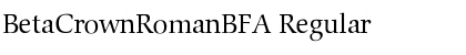 Download BetaCrownRomanBFA Regular Font Title Preview