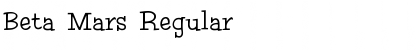 Download Beta Mars Regular Font Title Preview