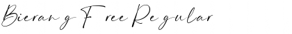 Download Bierang Free Regular Font Title Preview