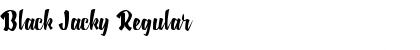Download Black Jacky Regular Font Title Preview