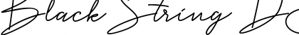 Download Black String DEMO Regular Font Title Preview