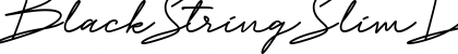 Download Black String Slim DEMO Regular Font Title Preview