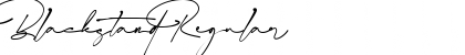 Download Blackstand Regular Font Title Preview