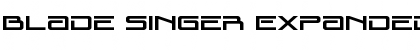 Download Blade Singer Expanded Regular Font Title Preview