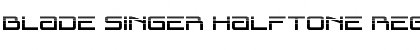 Download Blade Singer Halftone Regular Font Title Preview