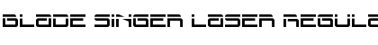 Download Blade Singer Laser Regular Font Title Preview