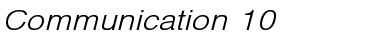 Download Communication 10 Regular Font Title Preview