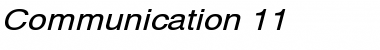 Download Communication 11 Regular Font Title Preview