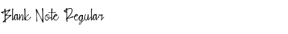 Download Blank Note Regular Font Title Preview