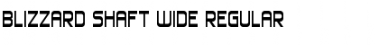 Download Blizzard Shaft Wide Regular Font Title Preview