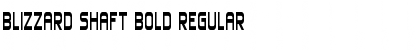 Download Blizzard Shaft Bold Regular Font Title Preview