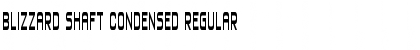 Download Blizzard Shaft Condensed Regular Font Title Preview