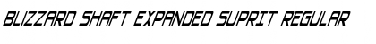 Download Blizzard Shaft Expanded SuprIt Regular Font Title Preview