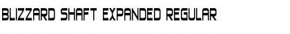 Download Blizzard Shaft Expanded Regular Font Title Preview