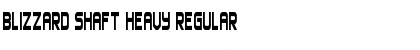 Download Blizzard Shaft Heavy Regular Font Title Preview
