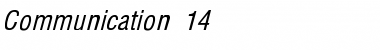 Download Communication 14 Italic Font Title Preview