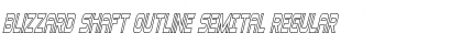 Download Blizzard Shaft Outline SemItal Regular Font Title Preview