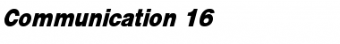 Download Communication 16 Regular Font Title Preview