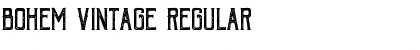 Download Bohem Vintage Regular Font Title Preview