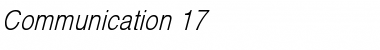 Download Communication 17 Regular Font Title Preview
