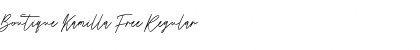 Download Boutique Kamilla Free Regular Font Title Preview
