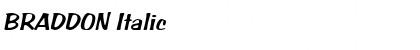 Download BRADDON Italic Font Title Preview