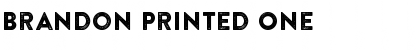 Download Brandon Printed One Font Title Preview