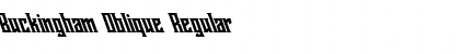 Download Buckingham Oblique Regular Font Title Preview