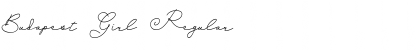 Download Budapest Girl Regular Font Title Preview