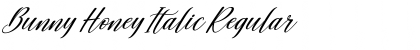 Download Bunny Honey Italic Regular Font Title Preview