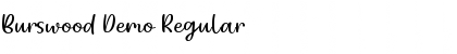 Download Burswood Demo Regular Font Title Preview