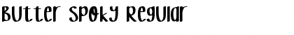 Download Butter Spoky Regular Font Title Preview