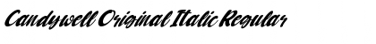 Download Candywell Original Italic Regular Font Title Preview
