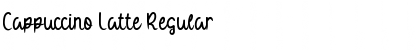 Download Cappuccino Latte Regular Font Title Preview